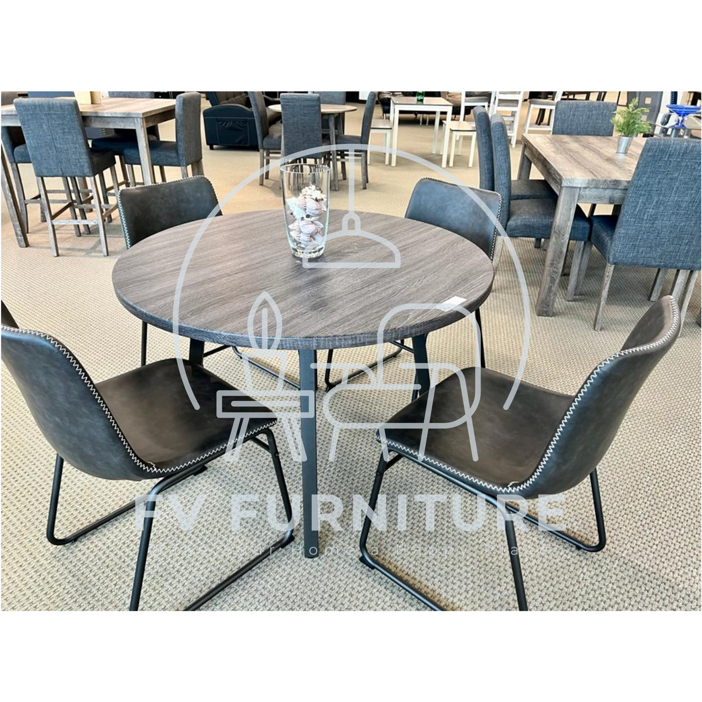 5pcs Round Dining Set