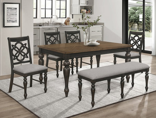 6pcs Wood Dining Set