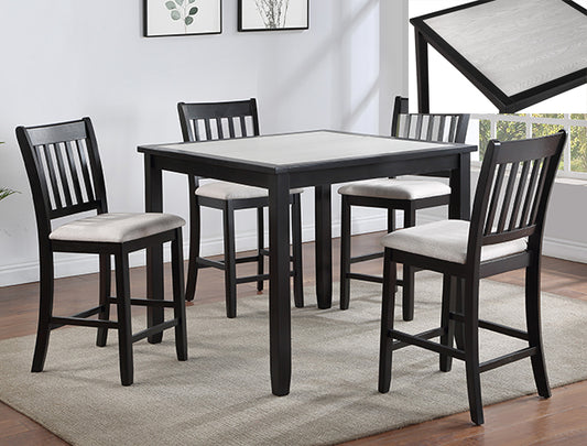 5pcs Counter Height Wood Dining Set