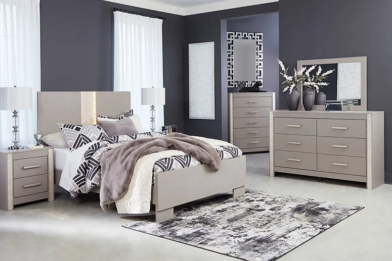 5cps Warm Silver Bedroom Set