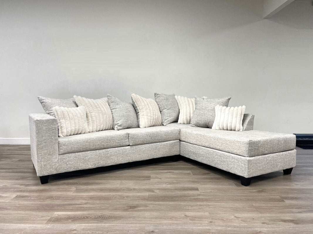 410 Cream Fabric Sectional