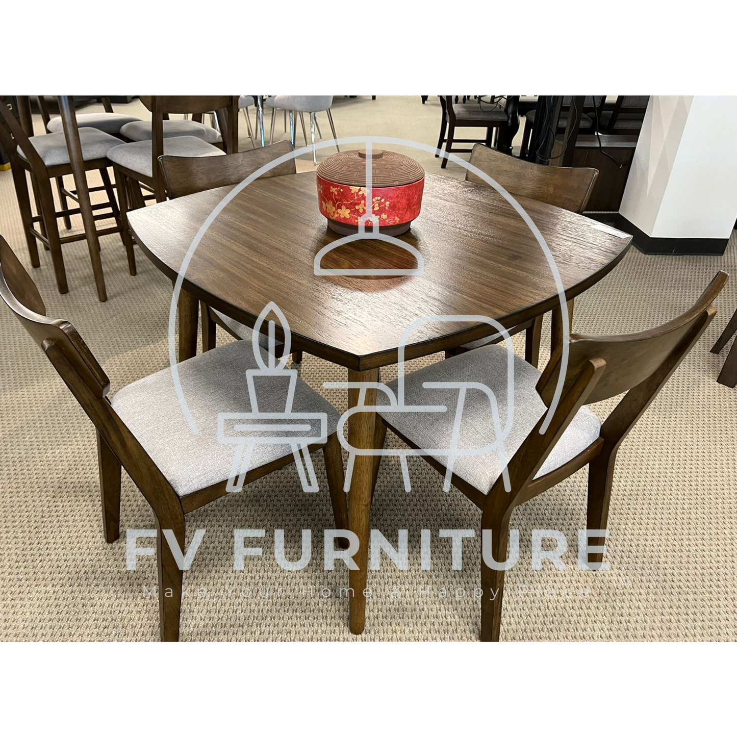 5pcs Wood Dining Set