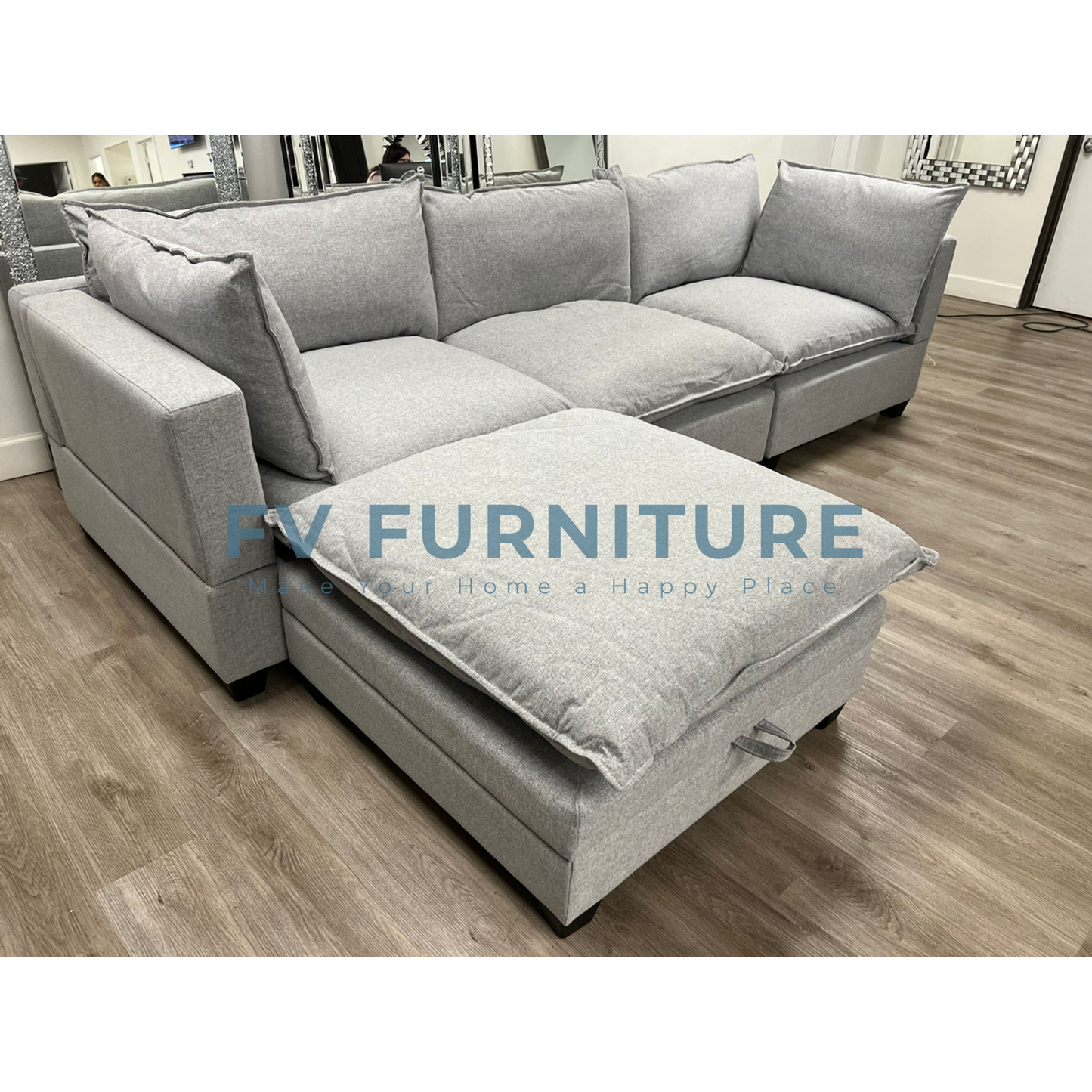 Cloud2 Gray Modular Sectional