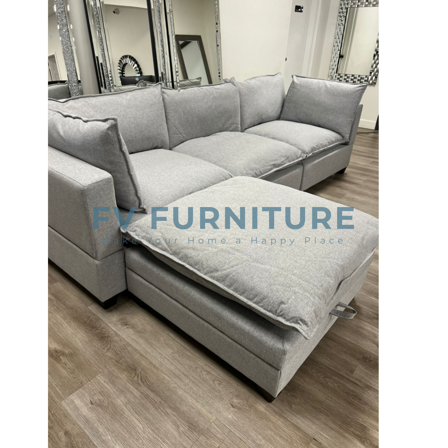 Cloud2 Gray Modular Sectional