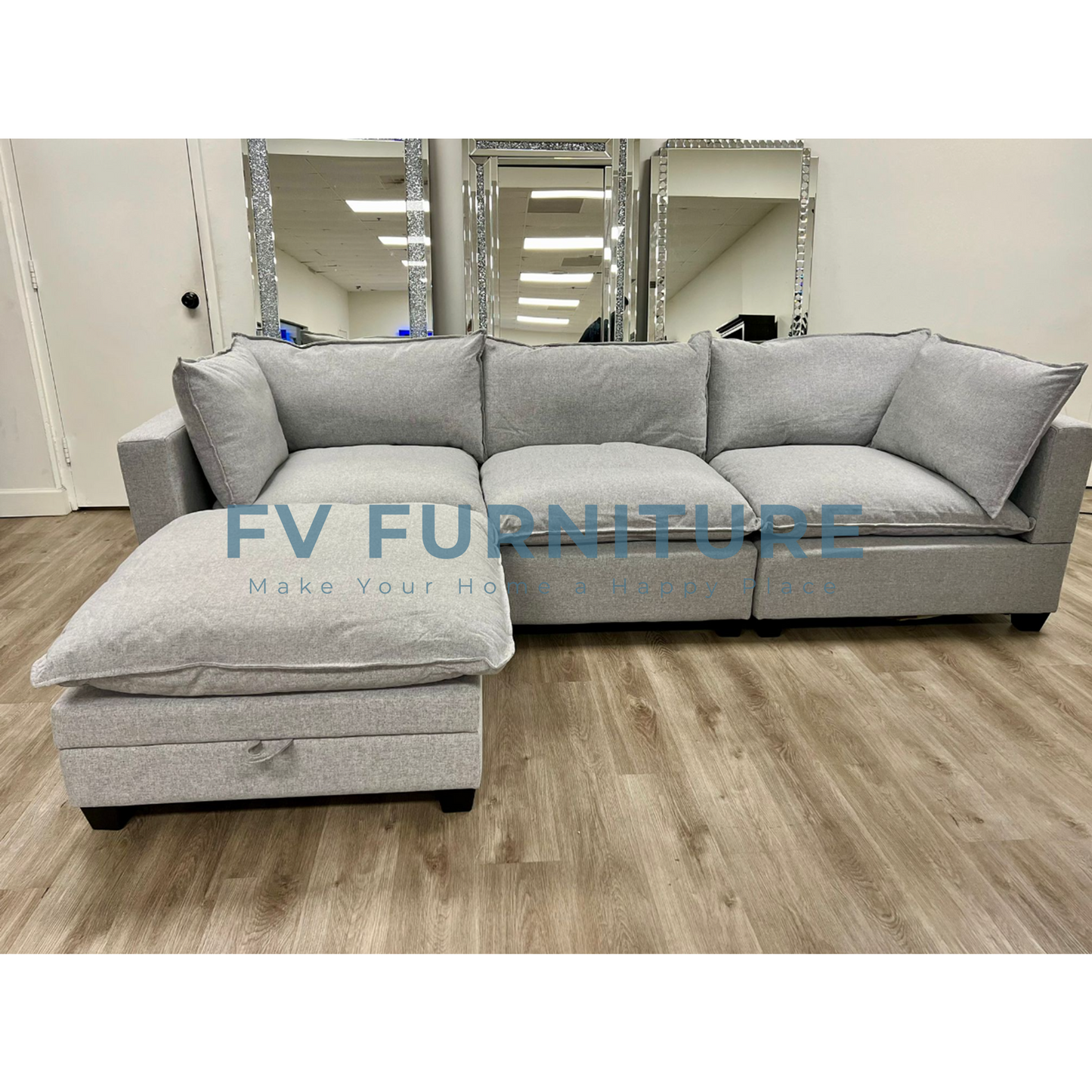 Cloud2 Gray Modular Sectional