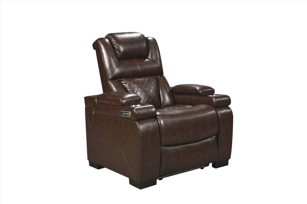 3pcs Woodland Brown Leather Power Reclining Sofa Set