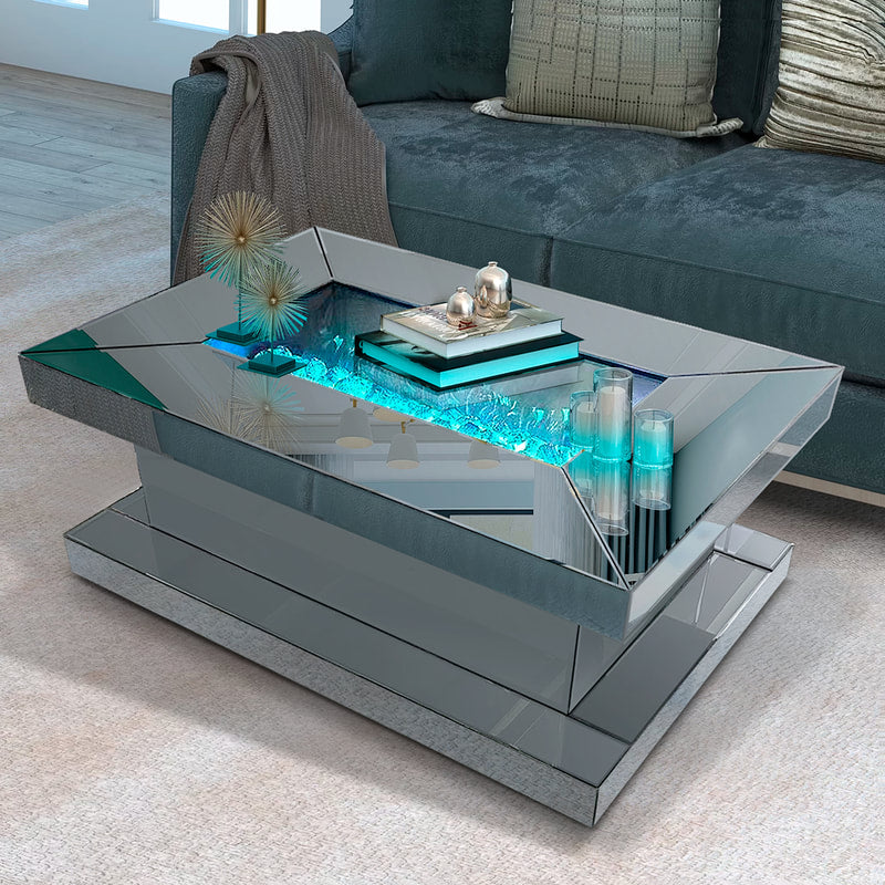 Smoke Mirror Electric Coffee Table