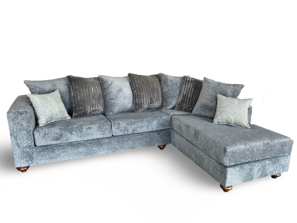 S310 Rivera Grey Fabric Sectional