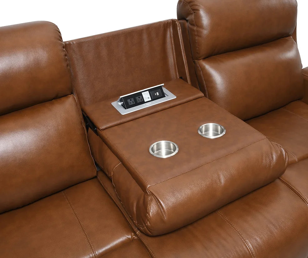 S2991 Victor Power Leather Reclining Sofa Set