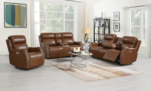 S2991 Victor Power Leather Reclining Sofa Set