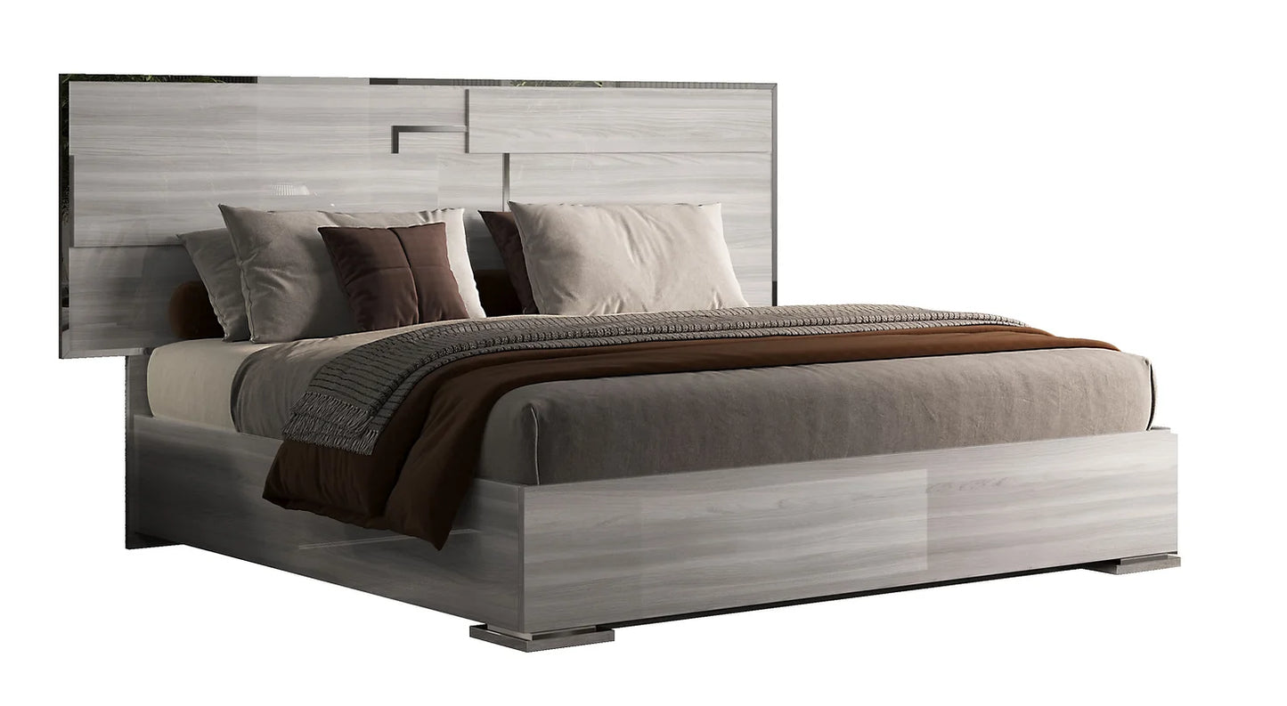 5pcs Infinity Grey Italian Bedroom Set