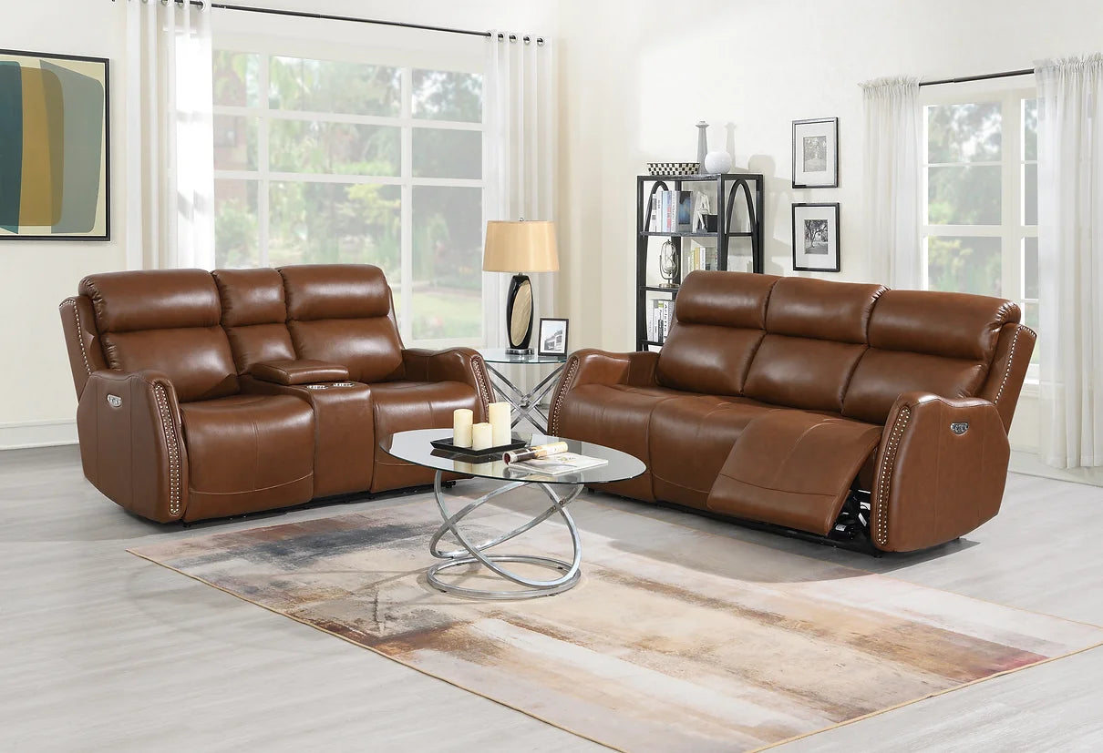 S2991 Victor Power Leather Reclining Sofa Set