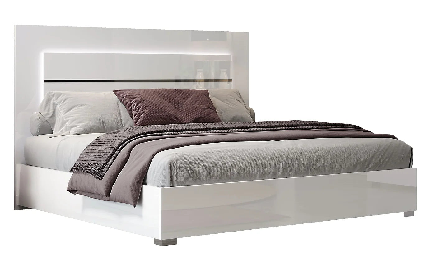 5pcs Premium White Italian Bedroom Set