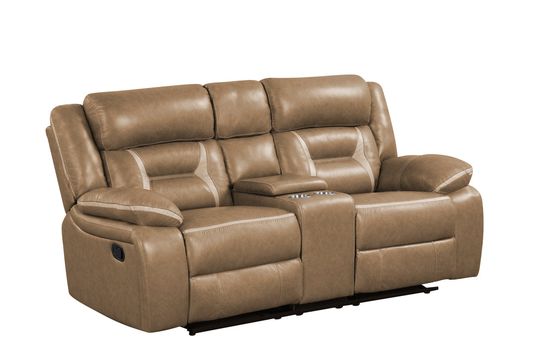 3pcs Luka Light Brown Palomino Oversized Reclining Set