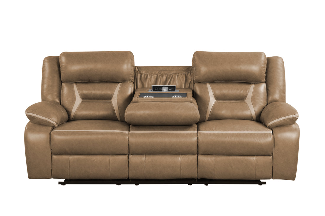 3pcs Luka Light Brown Palomino Oversized Reclining Set