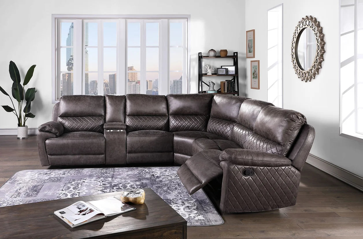 Martino Grey Palomino Reclining Sectional