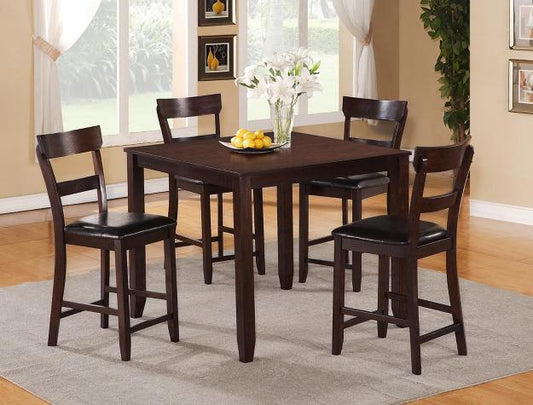 5pcs Cherry Wood Pub Dining Set