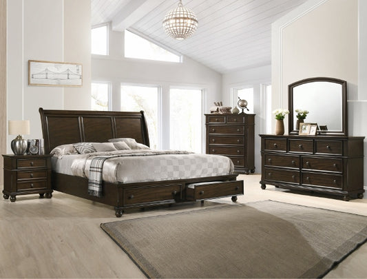 5pcs Wood Bedroom Set (Multiple Sizes)